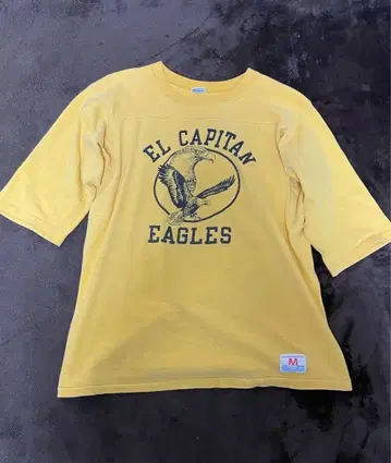 70s champion 풋볼 t셔츠 바택 5부 소매 USA제