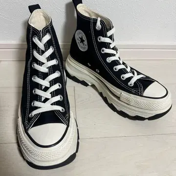 [컨버스] 하이컷 스니커즈 24.5cm 블랙 통굽