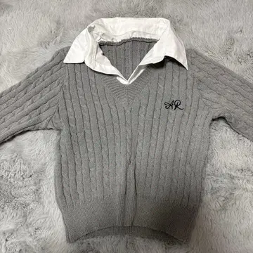 짧은 기장 니트 여성용