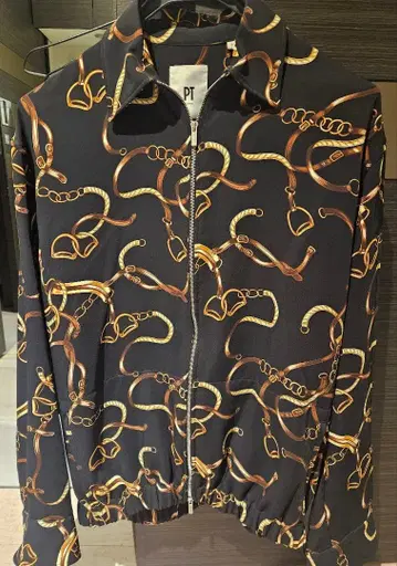 [ PT TORINO ] '레어템' 올 패턴 셔츠 블루종 사이즈 39