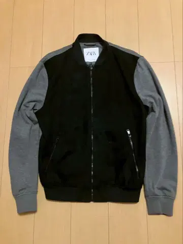 ZARA 집업 캐주얼 자켓 블랙/그레이