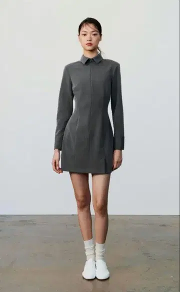 ZARA 핏 미니 셔츠 원피스 M 사이즈