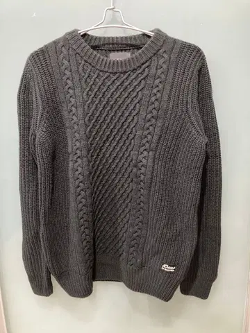 Deus Ex Machina 케이블 니트 스웨터 블랙