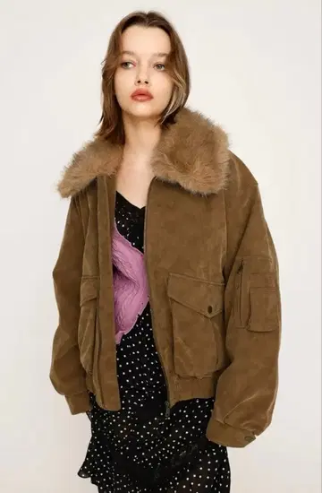 WASHED PUFFER 블루종