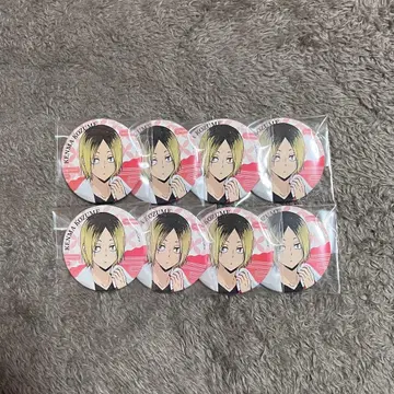 하이큐 코즈메 켄마 극락탕 캔뱃지 8개 세트