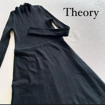 Theory 리브 니트 콤비네이션 원피스