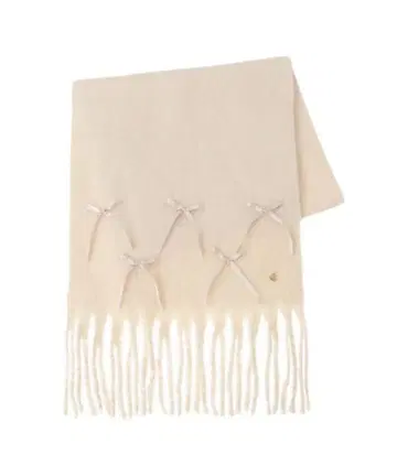 메종 드 플뢰르 리본 프린지 스톨 머플러