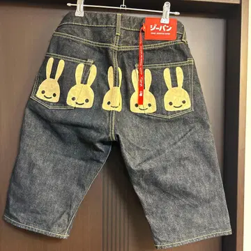 CUNE 큔 5연 토끼 하프 숏 데님 팬츠 30