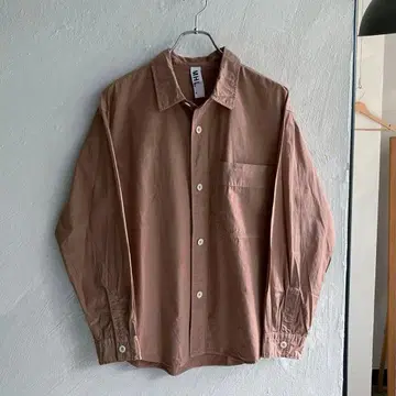 24SS MHL. COMPACT COTTON POPLIN 셔츠 브라운