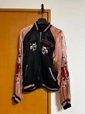 LUCKY 13 스카잔 블랙/핑크