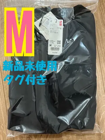 유니클로C 블록테크 후드티 블랙 M