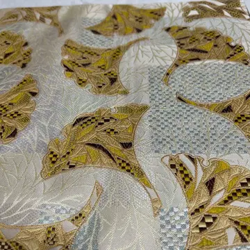 후쿠로 오비 리버서블 은행나무 칠보 패턴