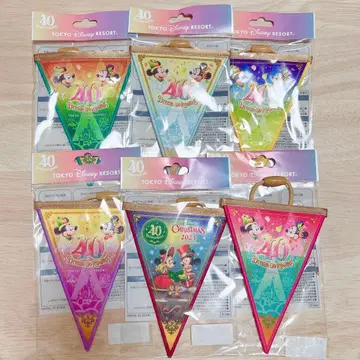 디즈니 가랜드 6개 세트 랜드 40주년