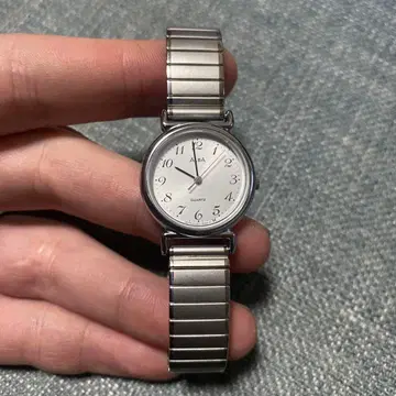 SEIKO ALBA 쿼츠 손목시계 화이트