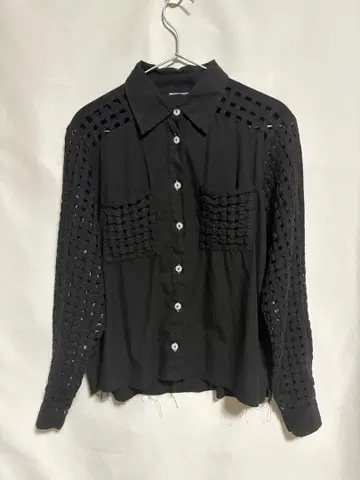 sullen unknown 시스루 박스 셔츠