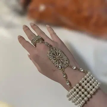 [ 레어 ] 빈티지 펄 팔찌 촬영/댄스 의상