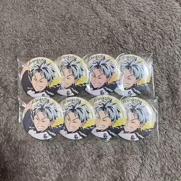 하이큐 보쿠토 코타로 극락탕 캔뱃지 8개 세트