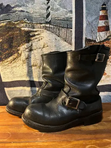 블랙 엔지니어 부츠 버클 포함 25cm