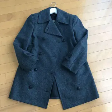 주말 할인 새상품급 미들 기장 JOSEPH 그레이 울 더블 코트 36