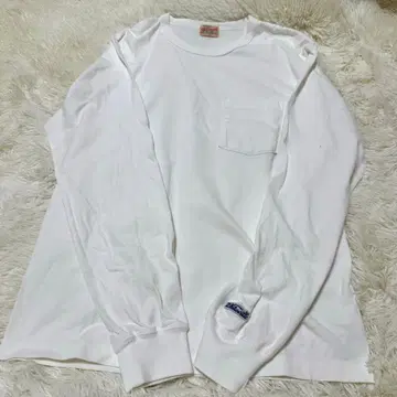 화이츠빌 롱 포켓 T셔츠 S 사이즈 화이트