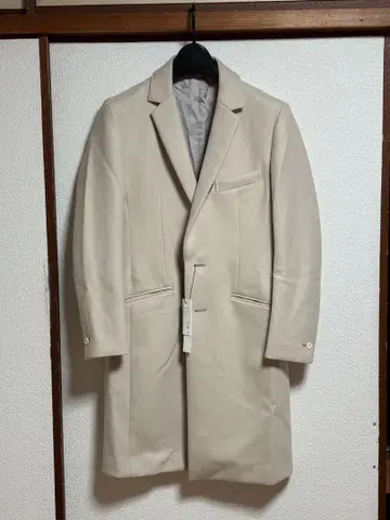 ATTACHMENT 베이지 체스터 코트