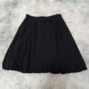 정품 FOXEY NEW YORK 벌룬 스커트 38 블랙 일본 손세탁 가능