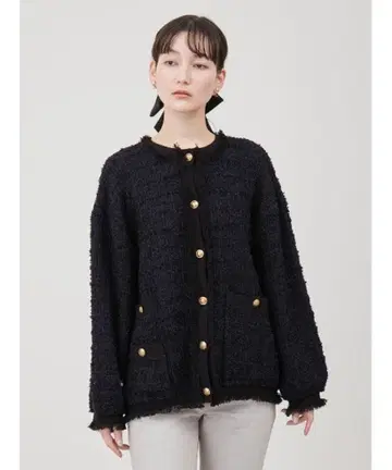 [Mila Owen] 24SS 트위드 니트 자켓