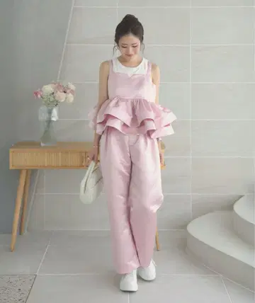 MERAKI 새틴 팬츠 핑크