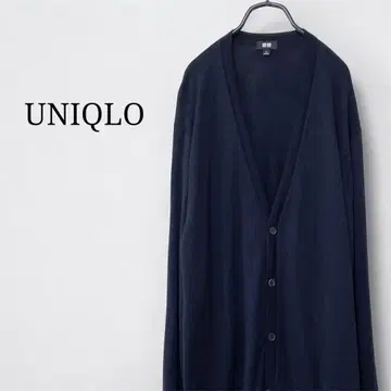 UNIQLO 유니클로(XL) V넥 니트 가디건 네이비 빅 사이즈