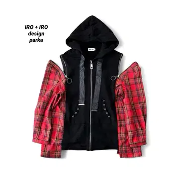 IRO+IRO gimmick design zip parka y2k