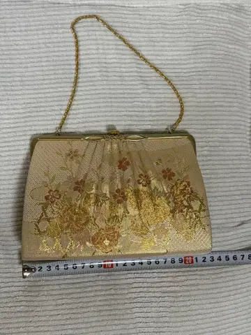 꽃무늬 자수 골드 일본 의류용 백