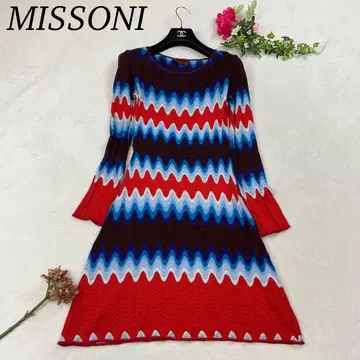 J389 새상품급 M 40 미쏘니 무릎 기장 니트 원피스 여성용