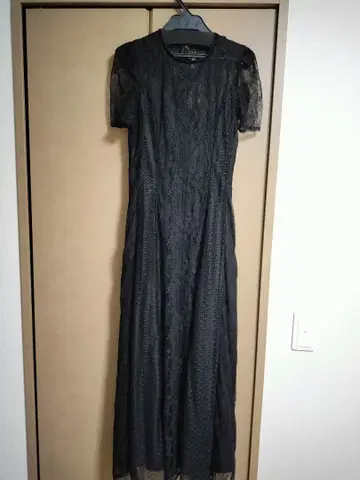 러그나무 문 블랙 레이스 드레스 S 사이즈