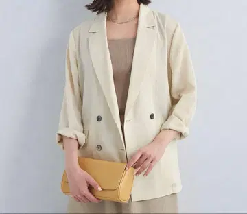 미사용에 가까운 그린 라벨 시어 에어 자켓 내추럴