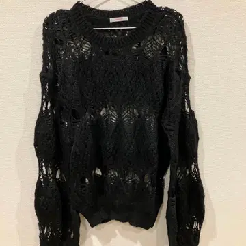 저널 스탠다드 블랙 모헤어 니트