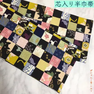 반폭 오비 [ 이치마츠 고양이 x 염주 엮은 고양이 ]