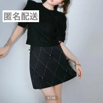 L.B CANDY STOCK 비쥬 리본 미니 스커트 Lily brown