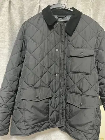 블랙 퀼팅 자켓