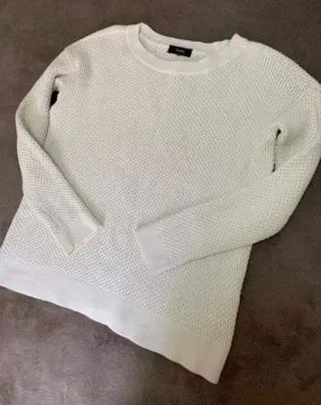 Theory 화이트 메쉬 스웨터 S