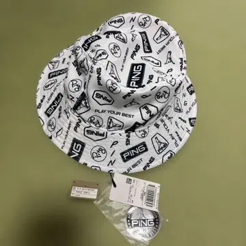 PING 프리 햇 화이트/블랙