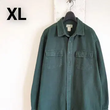 구제 의류 엘엘빈 LL Bean 샤모어 셔츠 플란넬 셔츠 그린 XL