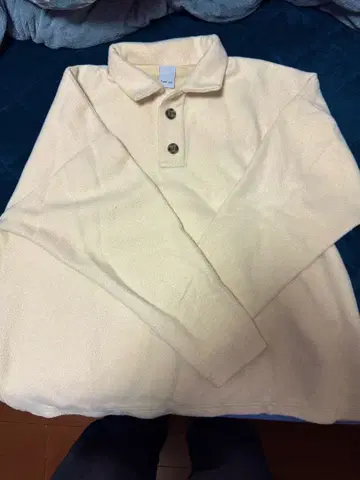 긴팔 니트 피케 셔츠