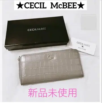 미사용 새상품 세실 맥비 장지갑 라운드 지퍼