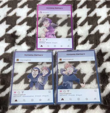 닌타마 란타로 아크릴 트레이딩 카드 플레이트 묶음 판매