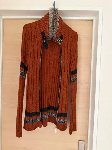 A.S.M 지퍼 니트 가디건 46 ( S 사이즈 )