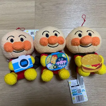 호빵맨 봉제 인형 3개 세트