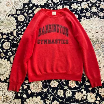 프룻 오브 더 룸 80s 래글런 맨투맨 레드