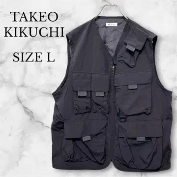 새상품급 다케오 키쿠치 캠프파이어 웨더 베스트 멀티 포켓 아웃도어 L