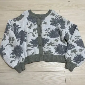 AZUL by moussy 2WAY 꽃무늬 자카드 가디건 프리 사이즈