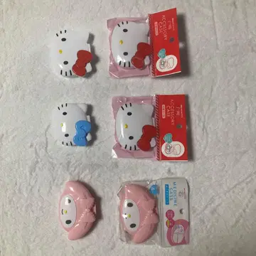 헬로키티 마이멜로디 액세서리 케이스 세트